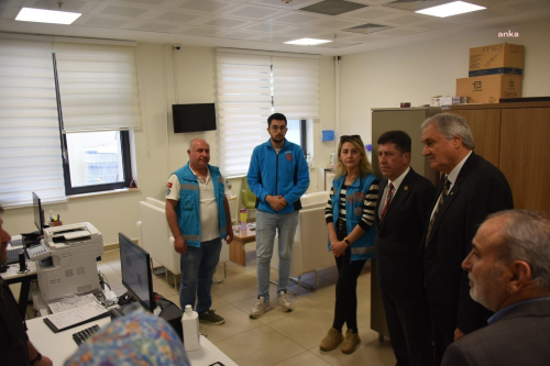 Bozyk Belediye Bakan Mehmet Talat Bakkalcolu Bozyk Devlet Hastanesi'ni ziyaret etti