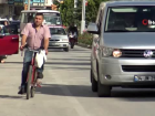 Bu il�ede 7'den 70'e herkes bisiklet kullan�yor
