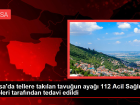 Bursa'da tellere tak�lan tavu�un aya�� 112 Acil Sa�l�k ekipleri taraf�ndan tedavi edildi