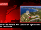Çanakkale'de Mahalle Afet Gönülleri Eğitimlerini Tamamladı