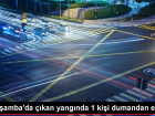 Çarşamba'da bir evde çıkan yangında bir kişi dumandan etkilendi