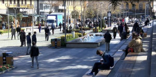 Riskli grubundaki Trabzon'da caddeler kalabalk