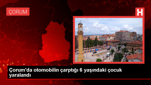 orum'da otomobil arpmas sonucu yaralanan ocuk hastaneye kaldrld