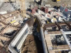 Deniz dolgusuna inşa edilecek Trabzon Şehir Hastanesi için fore kazık çakma işlemleri sürüyor