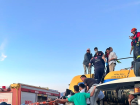 Denizli'de Ay�i�ek Hasad� Yap�lan Tarlada Gen� A��r Yaraland�