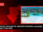 Denizli'nin Tavas ilesinde otomobil ile elektrikli bisiklet arpmas: 3 l