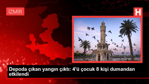 Depoda kan yangn kt: 4' ocuk 8 kii dumandan etkilendi