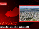 Depremzede ��rencilere 1 Haziran D�nya S�t G�n� nedeniyle s�t da��t�ld�