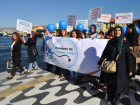 Diyabete Fark�ndal�k ��in Mavi Balonlarla Y�r�d�ler