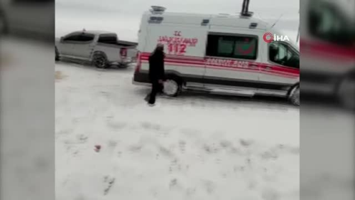 Diyadinli ocuun imdadna Van Bykehir Belediyesi yetiti