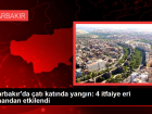 Diyarbak�r'da �at� kat�nda yang�n: 4 itfaiye eri dumandan etkilendi
