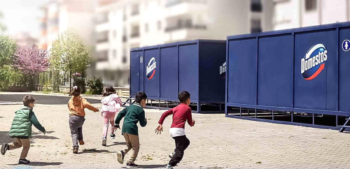 Domestos, Deprem Blgesindeki Geici Yaam Alanlarnda Hijyen in alyor