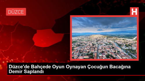 Dzce'de Bahede Oyun Oynayan ocuun Bacana Demir Sapland