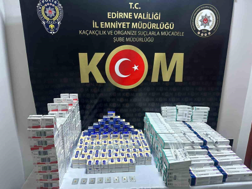 Edirne'de Gmrk Kaa la ve Enjektrler Ele Geirildi