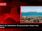 Edremit'te �ahindere Kanyonunda D��me Olay�