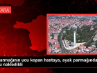 El parma��n�n ucu kopan hastaya, ayak parma��ndan doku nakledildi