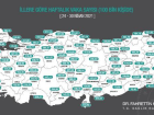 En y�ksek vaka say�lar� ��stanbul, K�rklareli, Tekirda�, �anakkale ve Kocaeli'nde