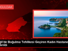Ere�li'de Bo�ulma Tehlikesi Ge�iren Kad�n Hastaneye Kald�r�ld�