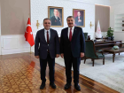 ER� Rekt�r� Prof. Dr. Fatih Altun, Sa�l�k Bakan� Dr. Fahrettin Koca'y� ziyaret etti