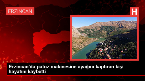 Erzincan'da patoz makinesine ayan kaptran kii hayatn kaybetti