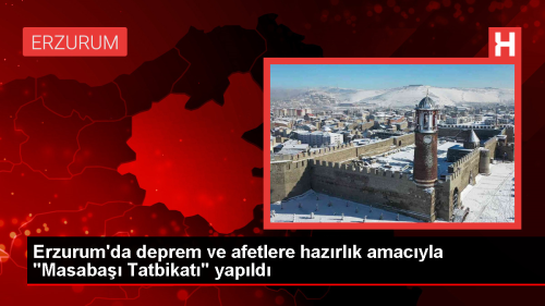 Erzurum'da Masaba Tatbikat Gerekletirildi