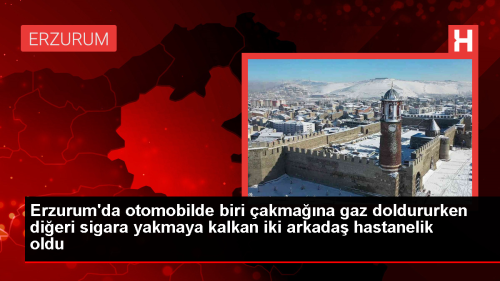 Erzurum'da Otomobil Patlamas Sonucu Yank Alan ki Arkadan Tedavisi Devam Ediyor