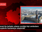 Erzurum'da Y�lan Is�rd�, Ki�i Ambulans Helikopterle Hastaneye Kald�r�ld�