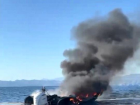 Fethiye'de bir botta ��kan yang�n s�nd�r�ld�, 4 ki�i yaraland�