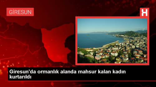 Giresun'da ormanda mahsur kalan kadn kurtarld