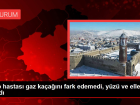 Grip hastas� gaz ka�a��n� fark edemedi, y�z� ve elleri yand�
