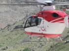 Hastalanan bebek, helikopterle sevk edildi