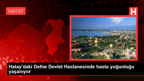 Hatay'daki Defne Devlet Hastanesinde hasta younluu yaanyor