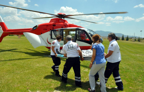 Hava Ambulans 6 Aylk Bebek in Havaland