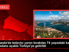 Hollanda'da tedavisi yar�m b�rak�lan 74 ya��ndaki kad�n ambulans u�akla T�rkiye'ye getirildi