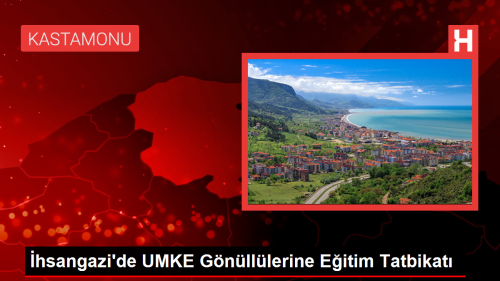 hsangazi'de UMKE Gnlllerine Eitim Tatbikat