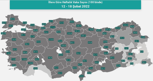 l il koronavirs vaka saylar katr? 12-18 ubat 2022 il il gncel koronavirs risk haritas ve haftalk vaka saylar akland m?