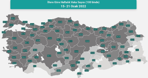 l il koronavirs vaka saylar katr? 15-21 Ocak l il gncel koronavirs risk haritas ve haftalk vaka saylar akland m?