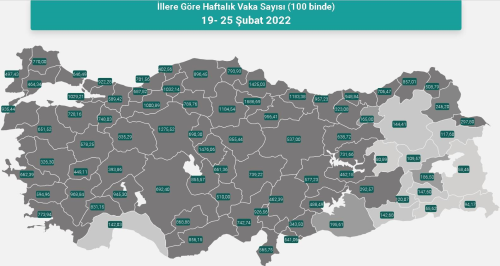 l il koronavirs vaka saylar katr? 19-25 ubat 2022 il il gncel koronavirs risk haritas ve haftalk vaka saylar akland m?