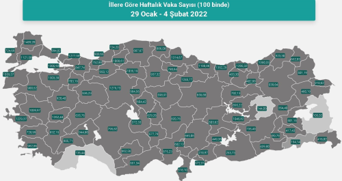 l il koronavirs vaka saylar katr? 29 Ocak - 4 ubat l il gncel koronavirs risk haritas ve haftalk vaka saylar akland m?