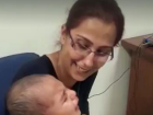 İlk Kez Duyduğu Babasının Sesine Ağlayarak Tepki Verdi