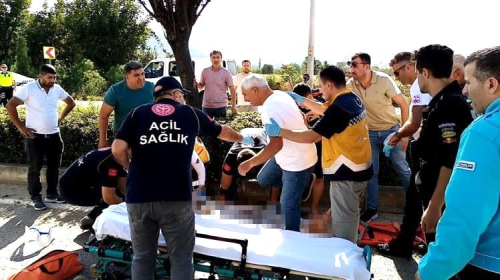 negl'de motosiklet kazas: Baba istiyorum diye alayan ocuk yrekleri szlatt