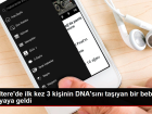 �ngiltere'de ilk kez 3 ki�inin DNA's�n� ta��yan bir bebek d�nyaya geldi