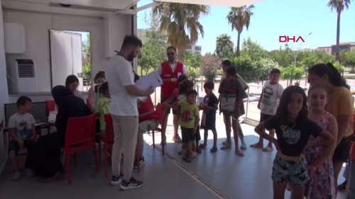 �skenderun'da Konteyner Kentteki �ocuklara G�z Taramas� Yap�ld�