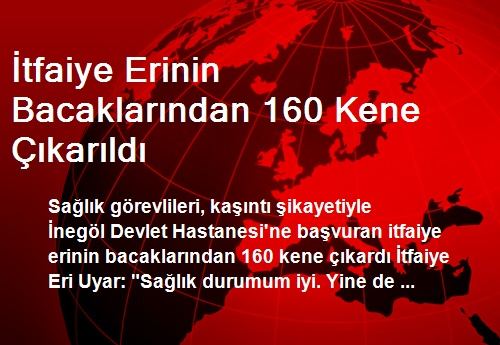 tfaiye Erinin Bacaklarndan 160 Kene karld