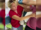 �zmir'de doktora sald�r� kamerada