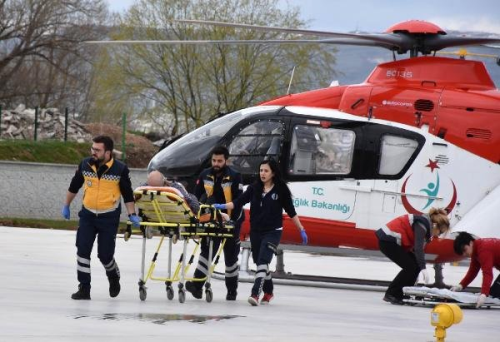Kalp Hastasna Ambulans Helikopterle Sevk