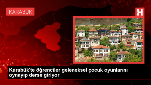 Karabk'te renciler Egzersiz ve Geleneksel Oyunlarla Derslere Zinde Balyor