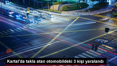 Kartal'da trafik kazas: 3 kii yaraland