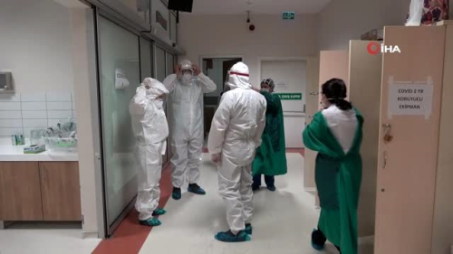 Kastamonu'daki hastanede 95 salk alan korona virse yakaland