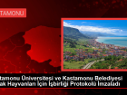 Kastamonu niversitesi ve Kastamonu Belediyesi Sokak Hayvanlar in birlii Protokol mzalad